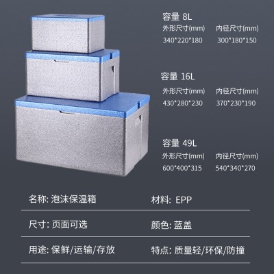 epp外卖保温箱户外野餐冷藏箱大号商用食材运输保鲜箱加厚保温箱图3