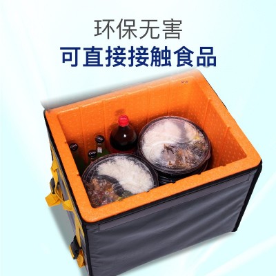 46升外卖保温箱 生鲜餐饮冷链运输保温箱 食品级epp保温箱图2