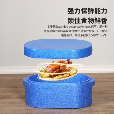 工厂EPP泡沫保温箱食品保鲜箱24L63L 水果冷藏生鲜面团蔬菜食品箱图2