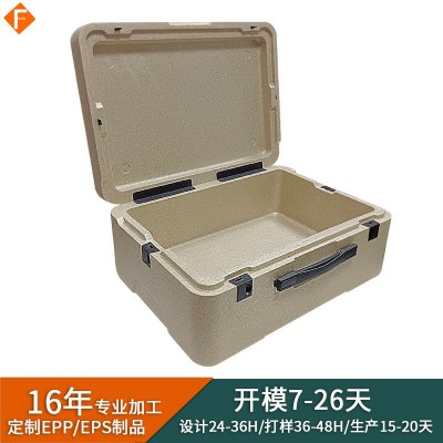 广东EPP手提包装箱高密度epp材料免费拿样epp成型晒纹箱加工制品图3