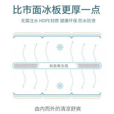 保温箱白冰加厚冰板蓝冰食品摆摊车载冷藏保鲜降温户外保冷冰盒图2