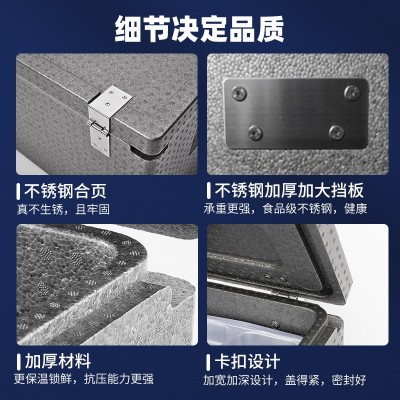 epp保温箱泡沫箱 大号食品商用学校食堂摆摊高密度冷藏箱送外卖箱图2