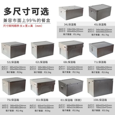 epp商用冷藏保鲜摆摊保温保鲜泡沫箱外卖箱送餐箱户外配送保温箱图4