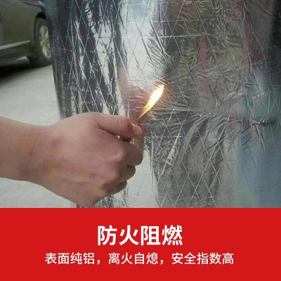 铝箔隔热棉自粘屋顶防晒橡塑保温棉楼顶风管防火隔热板橡塑保温板图4