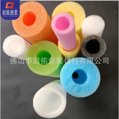 EPE彩色珍珠棉空心管 珍珠棉圆形发泡管快递缓冲泡棉管珍珠棉管材图2