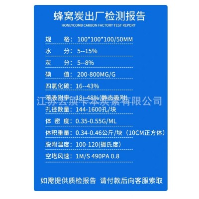 废气处理活性碳 蜂窝蜂巢状活性炭 耐水蜂窝活性炭 催化燃烧专用图2