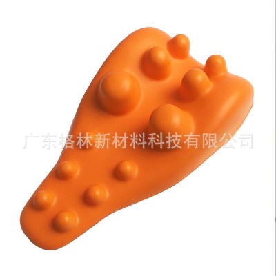 PU发泡自结皮按摩枕 凸点指压按摩脊椎颈部聚氨酯PU发泡颈托头枕图3
