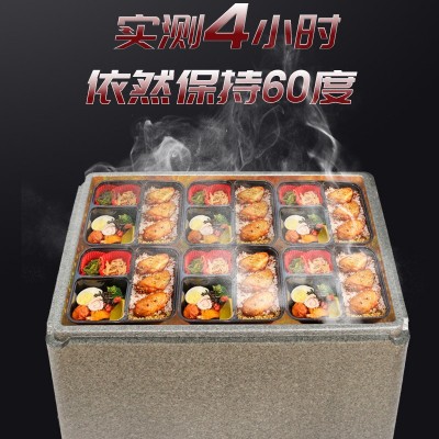 食堂保温箱泡沫箱epp外卖箱食品配送快餐箱包子盒饭商用摆摊冷藏图2