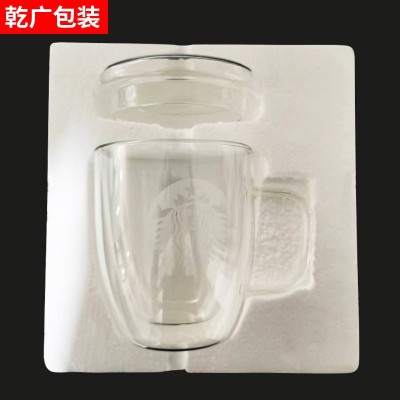 成品异型EPE珍珠棉包装杯子内托礼品盒子防震泡沫片内衬泡沫箱图3