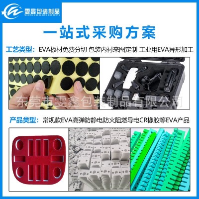 雕刻一体成型eva内衬礼盒包装盒内衬EVA植绒内托 模切彩色eva泡棉图3