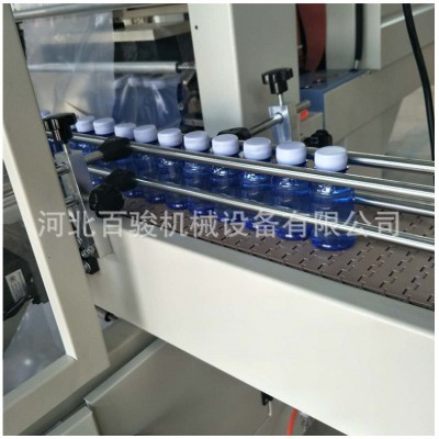 消毒液自动包膜机 全自动工厂 套膜热收缩包装机 PE收缩膜包装机图4