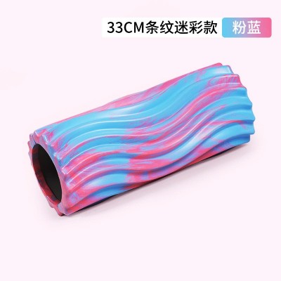 瑜伽用品eva迷彩狼牙棒泡沫轴 健身肌肉放松器空心按摩滚轴瑜伽柱图3