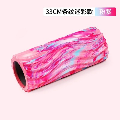 瑜伽用品eva迷彩狼牙棒泡沫轴 健身肌肉放松器空心按摩滚轴瑜伽柱图4