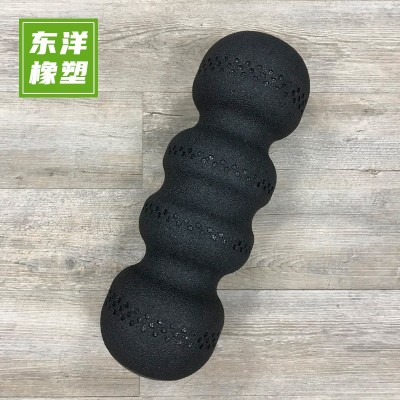 泡沫轴 epp 瑜伽柱 健身肌实心 黑色花生图1