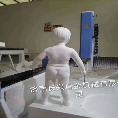汽车飞机轮船坐垫摆头五轴雕刻机 大型全自动海绵泡沫模型雕刻机图3