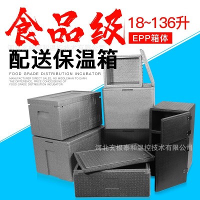 厂家直销高密度EPP保温箱泡沫箱 外卖箱送餐箱食品冷链配送箱冷藏图2