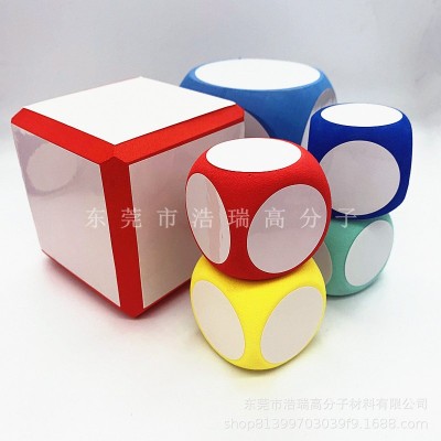 EVA泡棉小骰子 EVA可擦贴纸骰子色子骰子游戏道具 EVA 泡沫筛子图2
