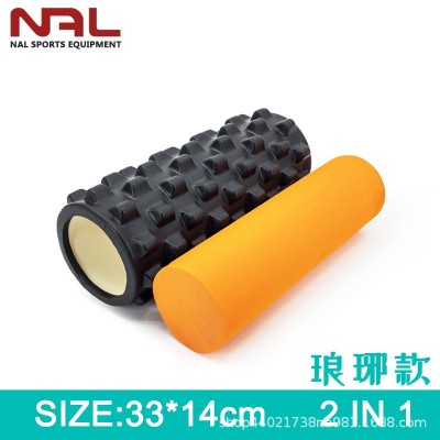 瑜伽柱二合一eva高密度泡沫轴肌肉按摩滚轴跨境热销foam roller图4
