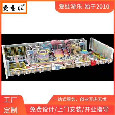 厂家直供淘气堡儿童乐园室内游乐场大型网红蹦床滑梯EPP积木设备图2