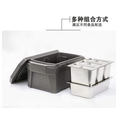 饭菜食品份数盆分格保温箱EPP泡沫送餐学校食堂商用食品冷藏箱图4