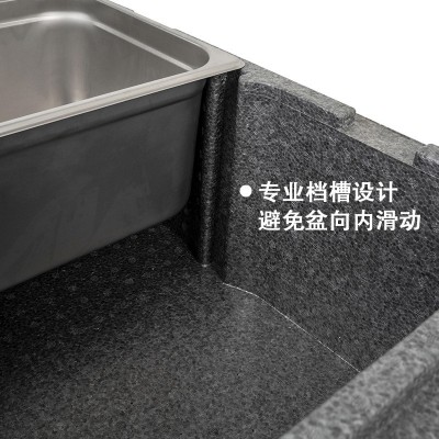 饭菜食品份数盆分格保温箱EPP泡沫送餐学校食堂商用食品冷藏箱图2