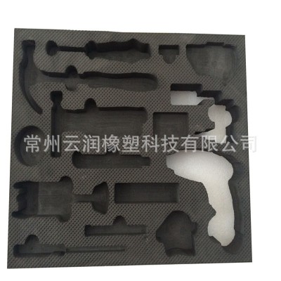 eva泡棉包装内衬pe泡棉化妆盒内衬黑色白色防撞防震填充内托加工图4