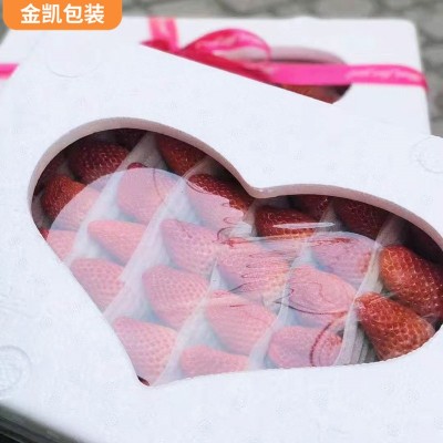 草莓泡沫包装箱EPS材料泡沫箱现货 草莓泡沫快递运输包装箱可批发图4