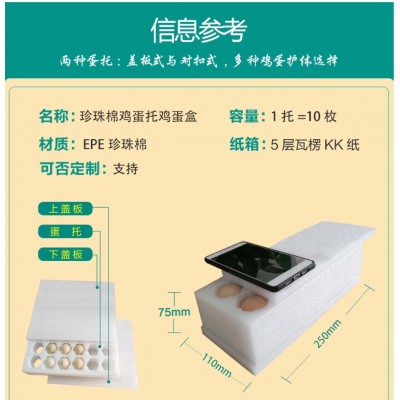 珍珠棉定制 珍珠棉鸡蛋托泡沫 防震 蛋托定制 epe 鸭蛋托 鹅蛋托图3
