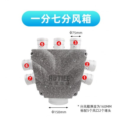 EPP静音消音环保分风箱新风波纹管送风系统厂家定制生产新材料图3