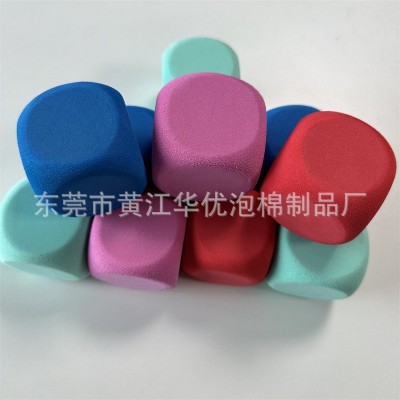 EVA骰子方块彩色泡沫骰子印刷图案圆角骰子可印刷LOGO可贴纸色子图4