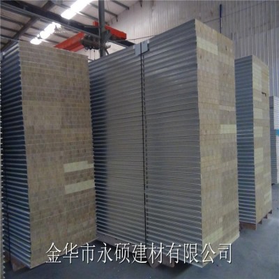 工厂批发衢州龙游金华丽水杭州净化板岩棉夹芯彩钢岩棉夹芯板图4