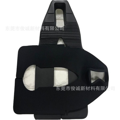 泡棉双面贴合布料热压成型厂家 EVA泡沫热压一体定型海绵贴布压型图5