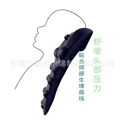 工厂直供 爆款跨境热销eva龙虾指压按摩枕垫PU按摩颈椎牵引枕订作图4