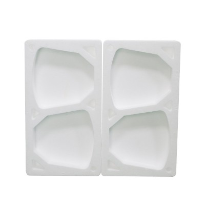 厂家定制EPS快递物流泡沫箱 电子产品易碎屏幕防撞内衬白色泡沫棉图4