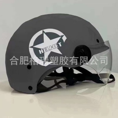 生产厂家哈雷头盔男女骑行装备 电动车电瓶车头盔夏盔半盔图3