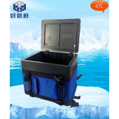 深圳好新鲜加厚外卖箱/Epp泡沫箱送餐箱 背包背带低温保温箱批发 2件图4