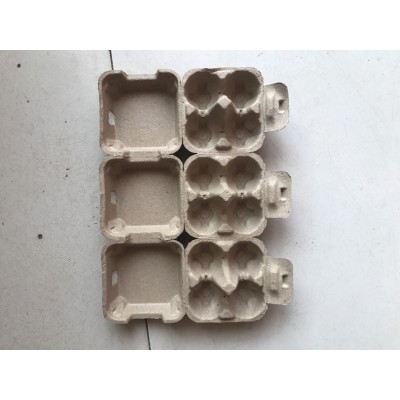4枚白色纸浆蛋盒蛋托纸浆模塑环保讲解洋鸡蛋柴鸡蛋笨鸡蛋鸡蛋礼图5