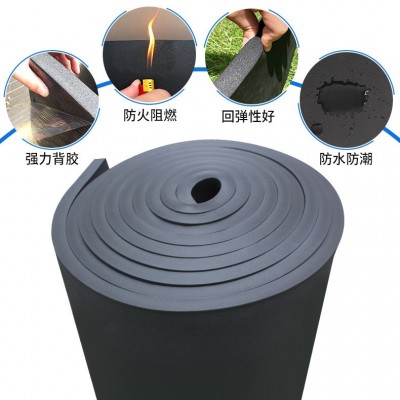自粘橡塑板阳光房隔热棉保温棉防水防晒隔热材料屋顶管道隔音棉图2