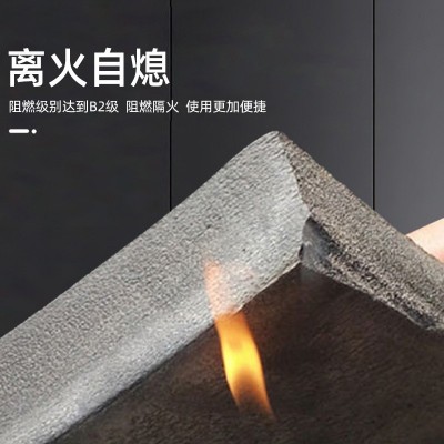 铝箔自粘隔热棉自粘橡塑板阻燃橡塑隔音棉屋顶耐高温防晒保温板图2