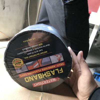 沥青自粘防水胶带防水不漏贴 厂家强粘性屋顶彩钢瓦密封图2