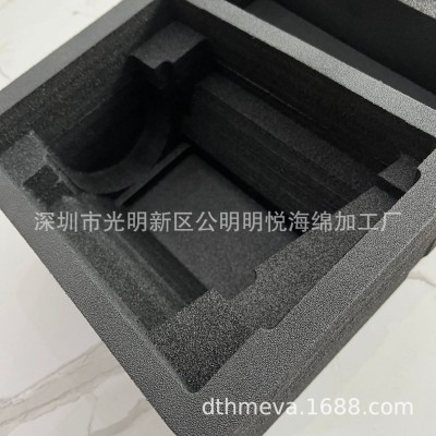 加黑高发泡防静电ixpe泡棉无味电子棉防火阻燃eva海绵内衬成型图4