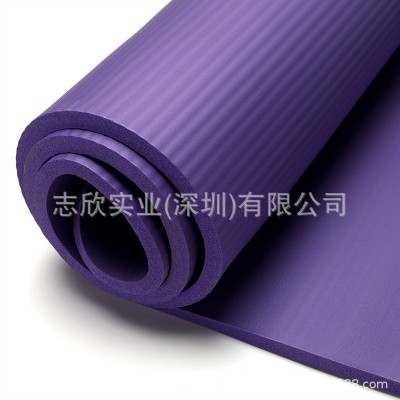 厂家跨境批发NBR瑜伽垫加宽加厚舞蹈健身运动地垫子代发印刷10mm图2