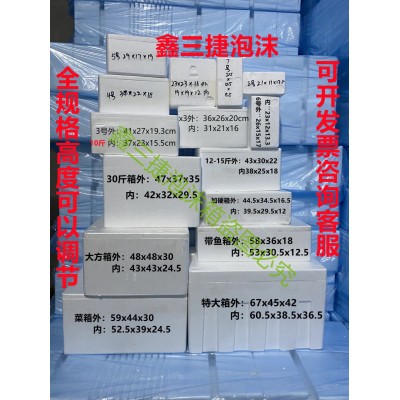邮政泡沫箱配套纸箱123456号保温纸箱子保鲜箱生鲜水果海鲜冷藏箱图5