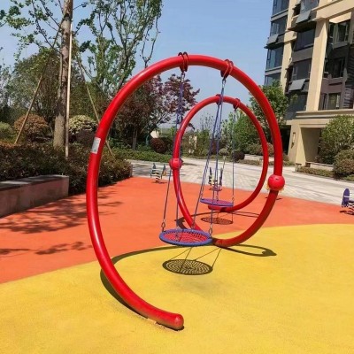 高端小区景区公园网红幼儿园大型户外儿童秋千组合玩具室外荡吊椅图3