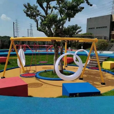 高端小区景区公园网红幼儿园大型户外儿童秋千组合玩具室外荡吊椅图2