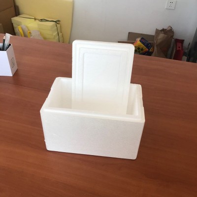 快递外卖打包泡沫箱 海鲜水果储藏加厚泡沫盒 白色物流包装泡沫箱图2
