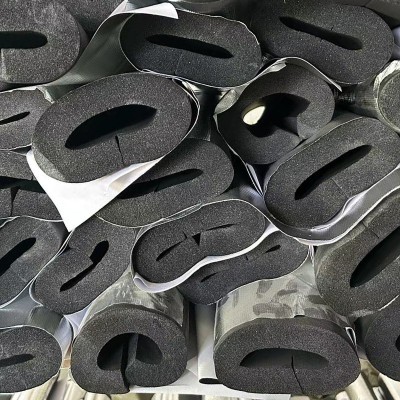 批发开口自粘橡塑保温管水管防冻加厚隔热保温管B1空调橡 塑保温管图3