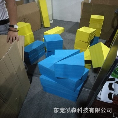 批发三角形EVA海绵积木玩具方块切割儿童拼搭积木块防护方块泡图2