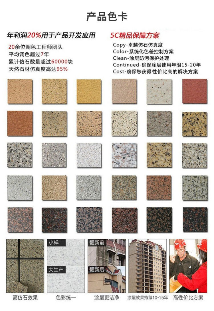 外墙保温装饰一体板 水包砂  氟碳漆 水包水 真石漆