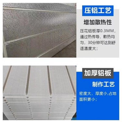 地暖用保温板免回填干式电采暖地暖板铝箔挤塑保温板沟槽地热模块图5